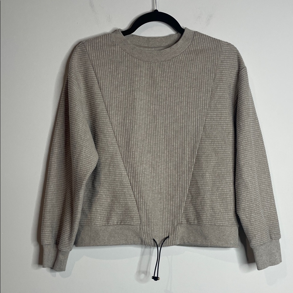 SOLD Varley | Women’s Arleta Ribbed Crew Neck Sweatshirt Size Small - Picture 2 of 7
